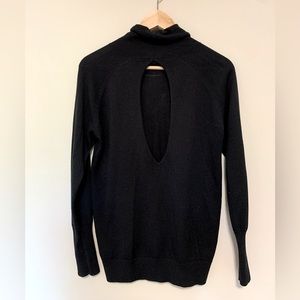 Aritzia Wilfred Cashmere Sweater with cut out detail on the back